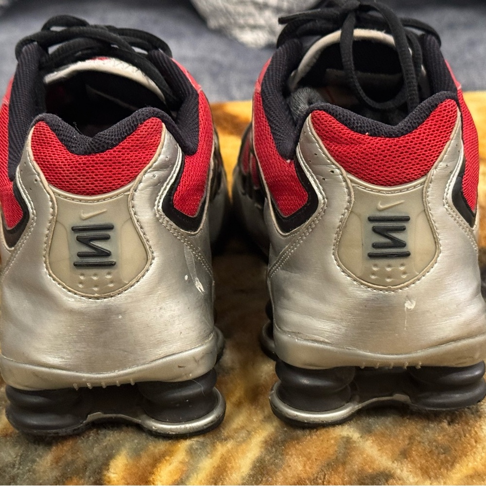 Nike Red and Silver Sneakers - Picture 4 of 6
